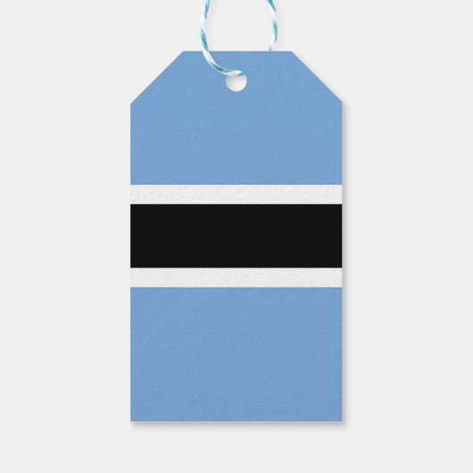 Botswana vlag cadeaulabel (Achterkant)