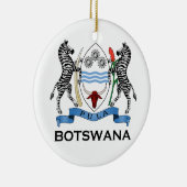 BOTSWANA - vlag/embleem/wapen/symbool Keramisch Ornament (Rechts)