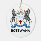 BOTSWANA - vlag/embleem/wapen/symbool Keramisch Ornament (Links)
