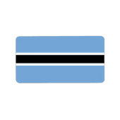 Botswana vlag etiket (Voorkant)