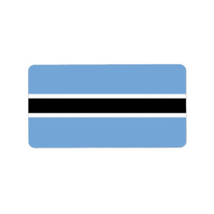 Botswana vlag etiket