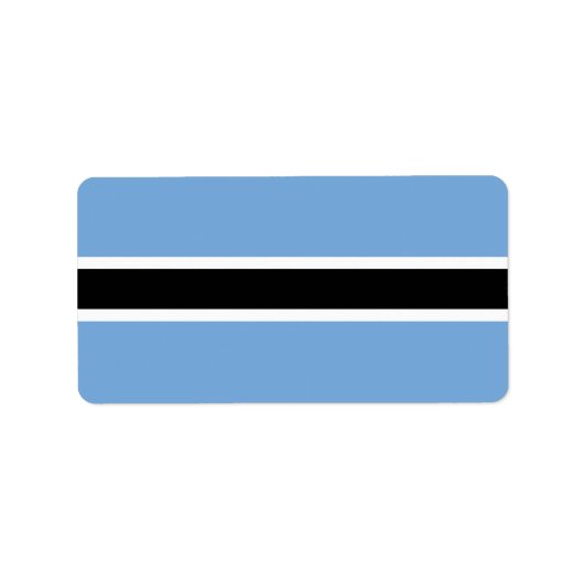 Botswana vlag etiket (Voorkant)