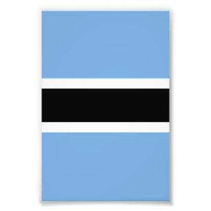 Botswana vlag foto afdruk