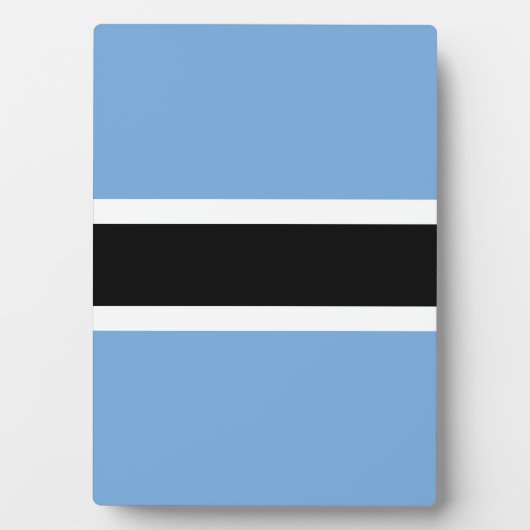 Botswana vlag fotoplaat (voorkant)