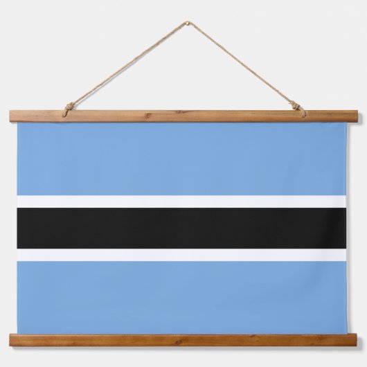 Botswana vlag hangend wandkleed (Voorkant 3)