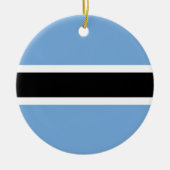 Botswana vlag keramisch ornament (Voorkant)