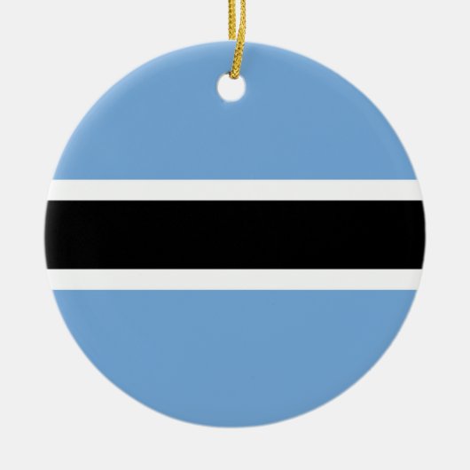 Botswana vlag keramisch ornament (Voorkant)