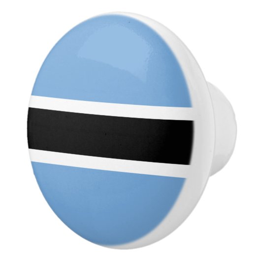 Botswana vlag keramische knop (Rechts)