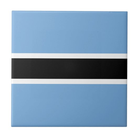 Botswana Vlag Keramische Tegel Tegeltje (Voorkant)