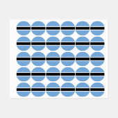 Botswana vlag labels (Vel)