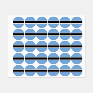 Botswana vlag labels
