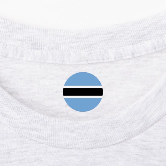 Botswana vlag labels (Aangebracht)