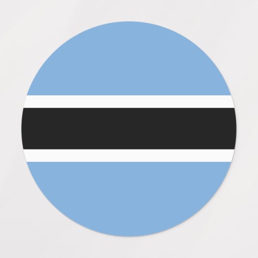 Botswana vlag labels (Design 1)