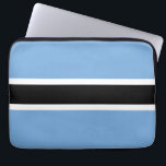 Botswana vlag laptop sleeve<br><div class="desc">Een ideaal geschenk voor al diegenen die patriottisch zijn van hun land!</div>