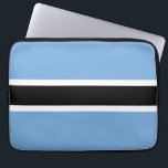 Botswana vlag laptop sleeve<br><div class="desc">Een ideaal geschenk voor al diegenen die patriottisch zijn van hun land!</div>