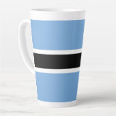 Botswana vlag latte mok (Linkerhoek)