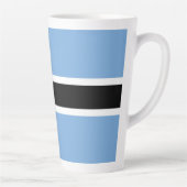 Botswana vlag latte mok (Rechts)
