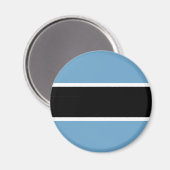 Botswana vlag magneet (Voorkant / Achterkant)