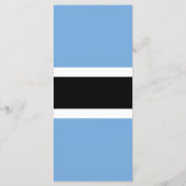 Botswana vlag menu (Achterkant)