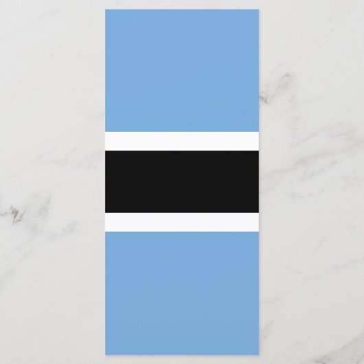 Botswana vlag menu (Achterkant)