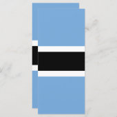 Botswana vlag menu (Voorkant / Achterkant)