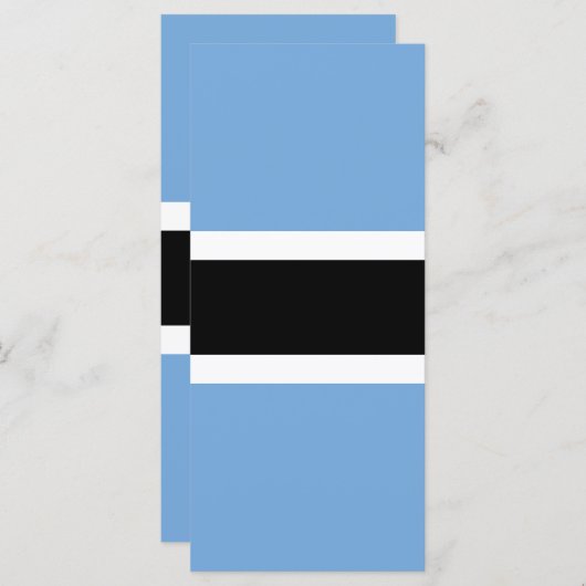 Botswana vlag menu (Voorkant / Achterkant)