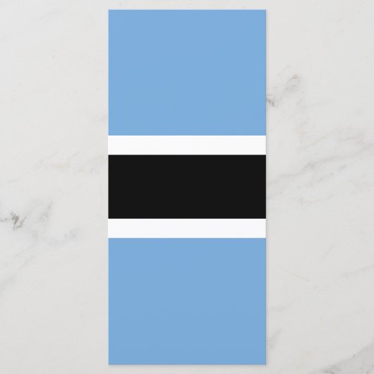 Botswana vlag menu (Voorkant)