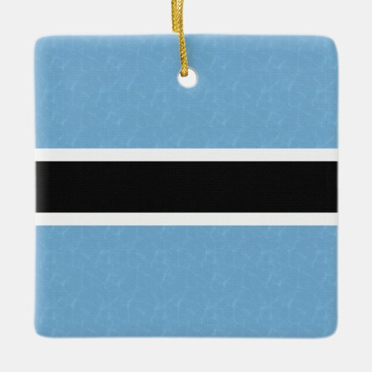 Botswana vlag met zwemwater keramisch ornament (Voorkant)
