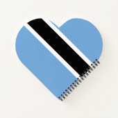 Botswana vlag notitieboek (Achterkant)