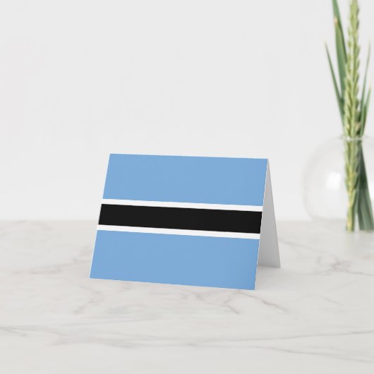 Botswana Vlag Notitiekaart (Voorkant)