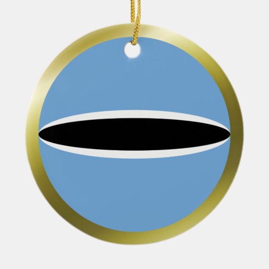 Botswana Vlag Ornament (Voorkant)