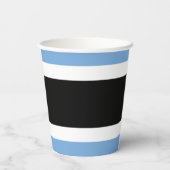 Botswana vlag papieren bekers (Achterkant)