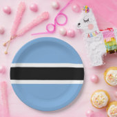 Botswana vlag papieren bordje (Feest)