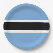 Botswana vlag papieren bordje (Voorkant)
