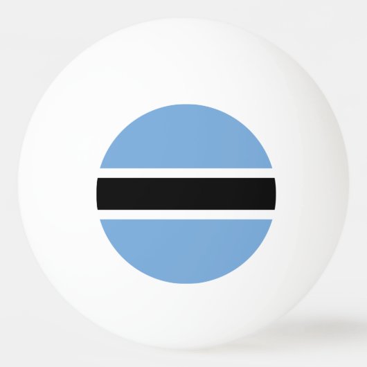 Botswana vlag pingpongbal (Voorkant)