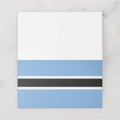 Botswana vlag plaatskaartje (Buitenkant ongevouwen)
