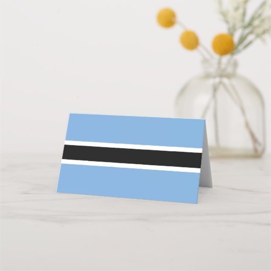 Botswana vlag plaatskaartje (Voorkant)