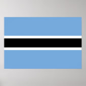 Botswana vlag poster (Voorkant)