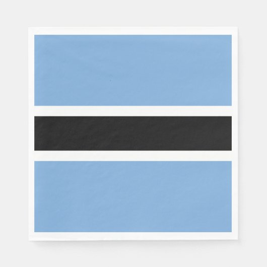 Botswana vlag servet (Voorkant)