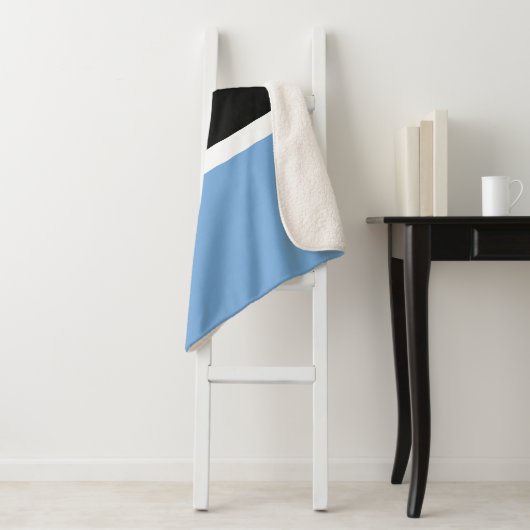 Botswana vlag sherpa deken (In situ)
