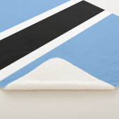 Botswana vlag sherpa deken (3/4)