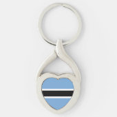 Botswana vlag sleutelhanger (Voorkant)