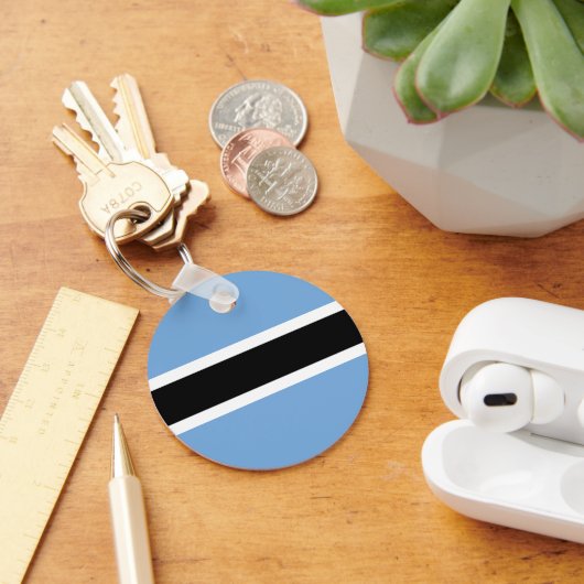 Botswana vlag sleutelhanger (Bureau)