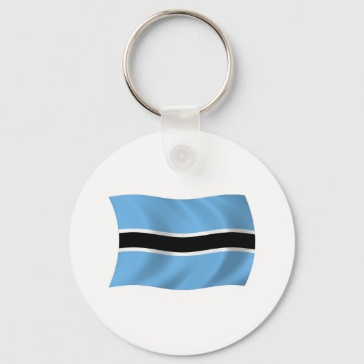 Botswana Vlag Sleutelhanger (Voorkant)