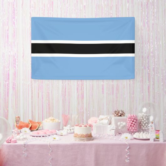 Botswana vlag spandoek (Feest)
