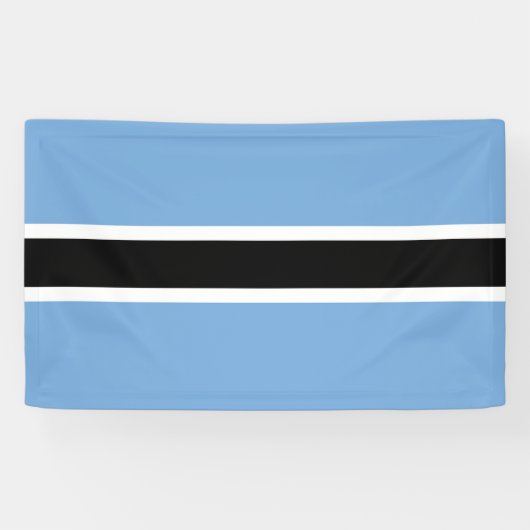 Botswana vlag spandoek (Horizontaal)