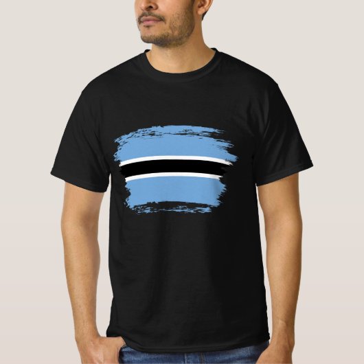 Botswana vlag t-shirt (Voorkant)