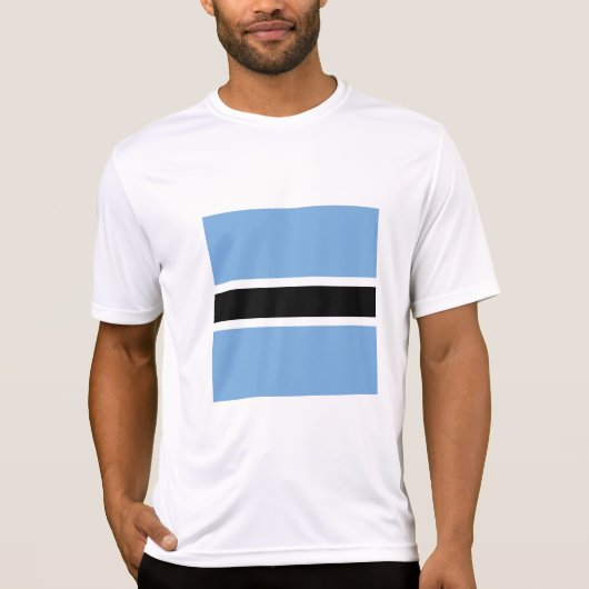 Botswana vlag t-shirt (Voorkant)
