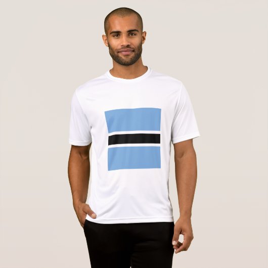 Botswana vlag t-shirt (Voorkant volledig)