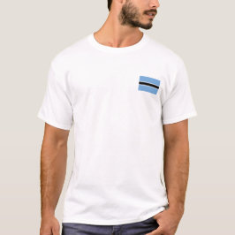 Botswana Vlag T-Shirt, Patriottische T-Shirts, T-shirt